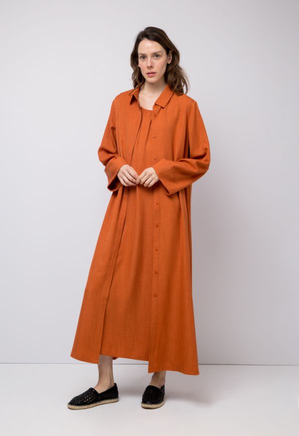 Palm leaf sales shirt dress
