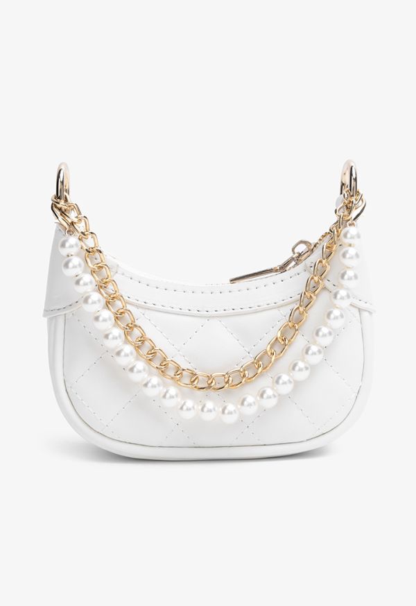 Faux Pearl Chain Handle Shoulder bag