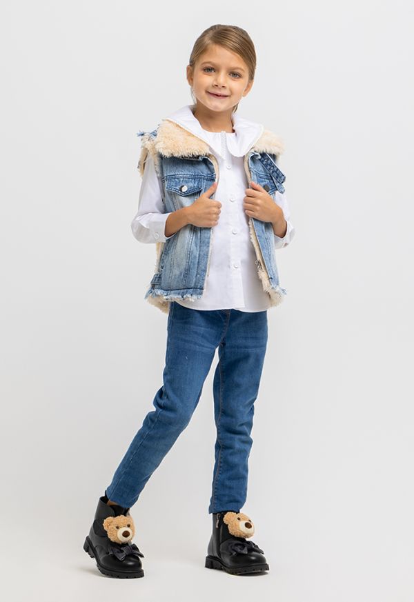 Denim vest shop for sale