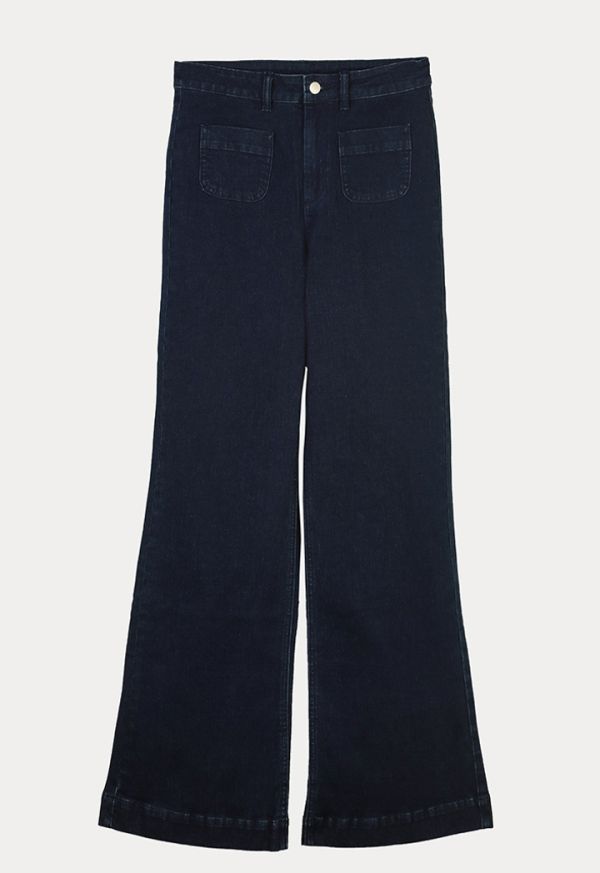 Bell Bottom Solid Trousers