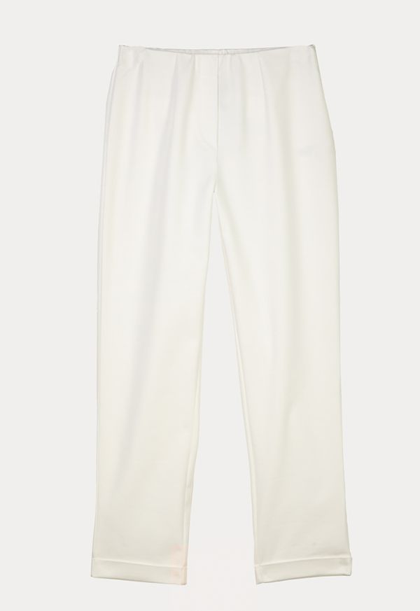 Formal Solid Straight Leg Trousers