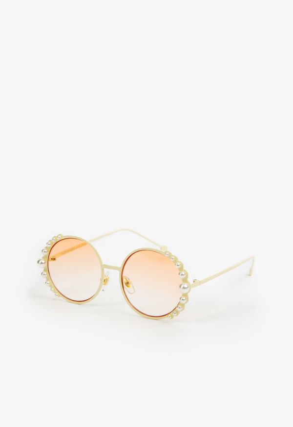 Faux round glasses on sale