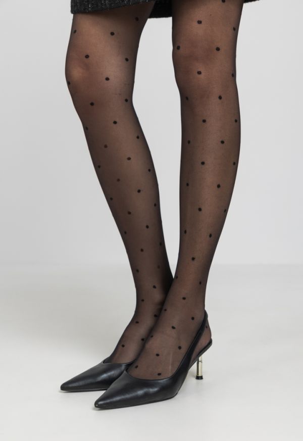 See Through Polka Dots Tights