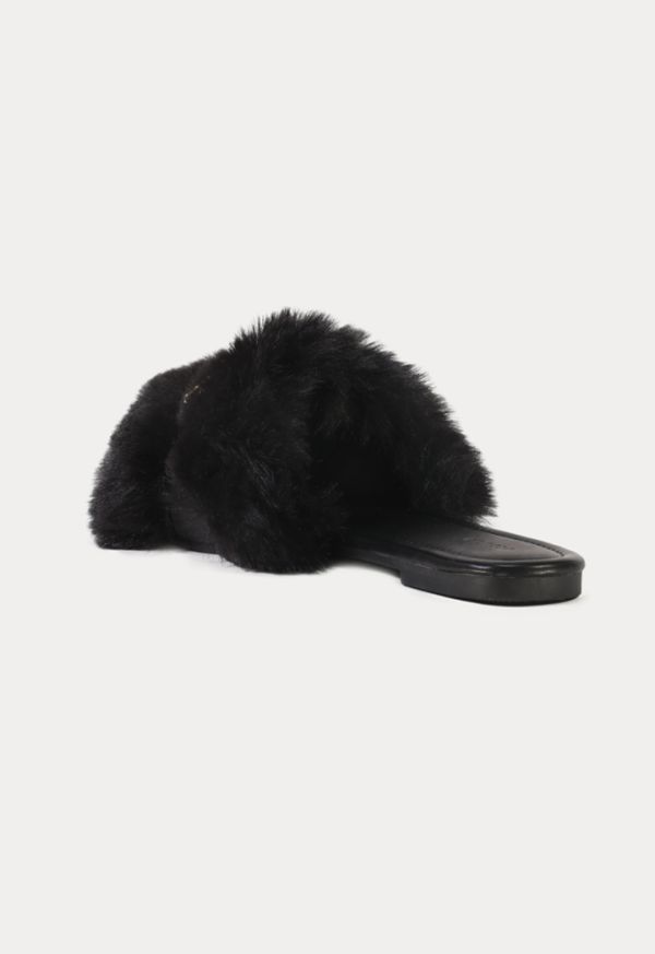 Black flat sandals best sale sale