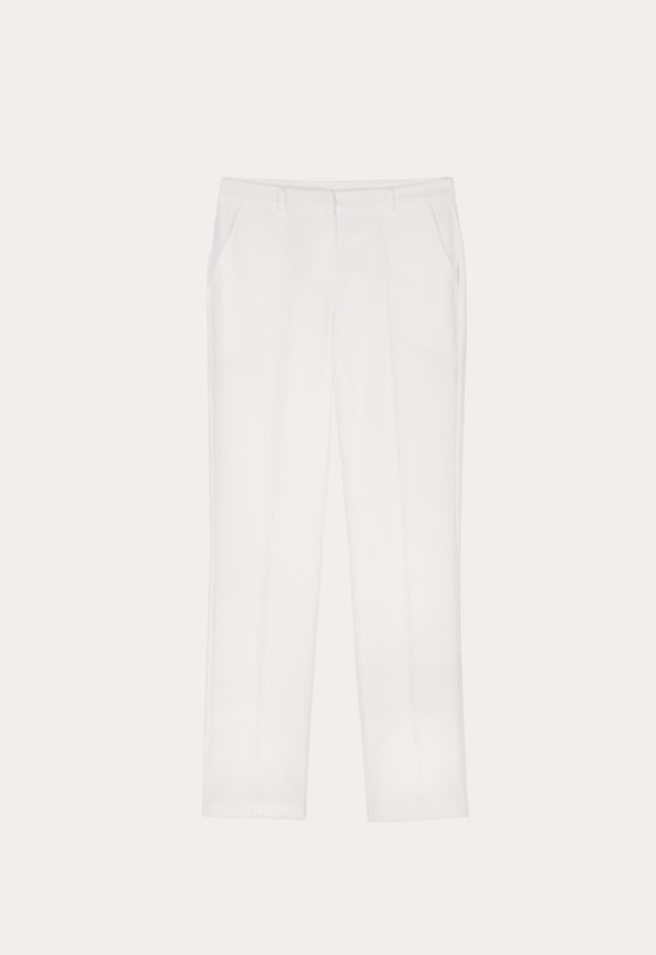 Long Formal Solid Trouser With Pockets -Sale