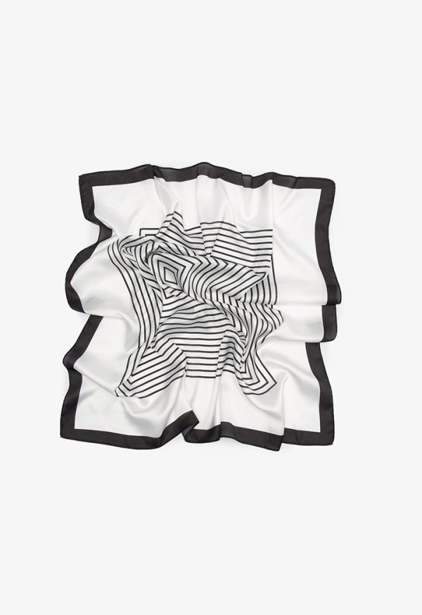 Stripes Print Framed Scarf -Sale