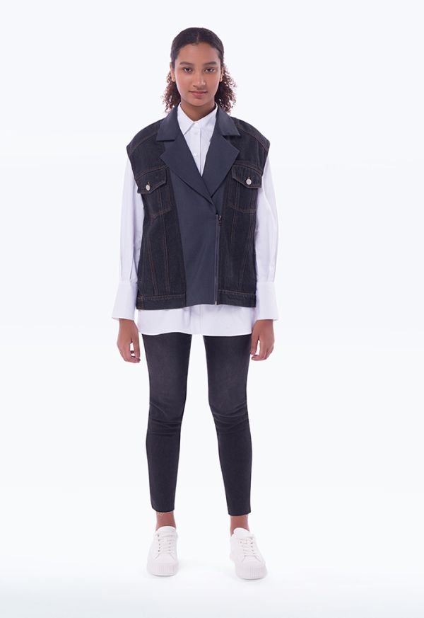 Denim vest for sale sales