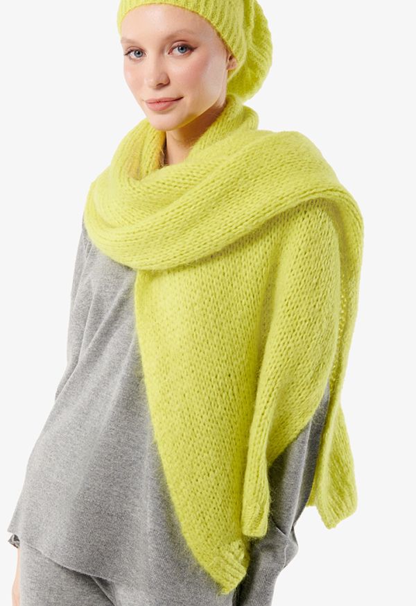Knitted Solid Wrap Around Winter Scarf Sale