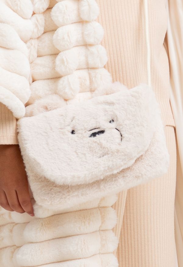 We Bare Bears Faux Fur Crossbody Bag -Sale