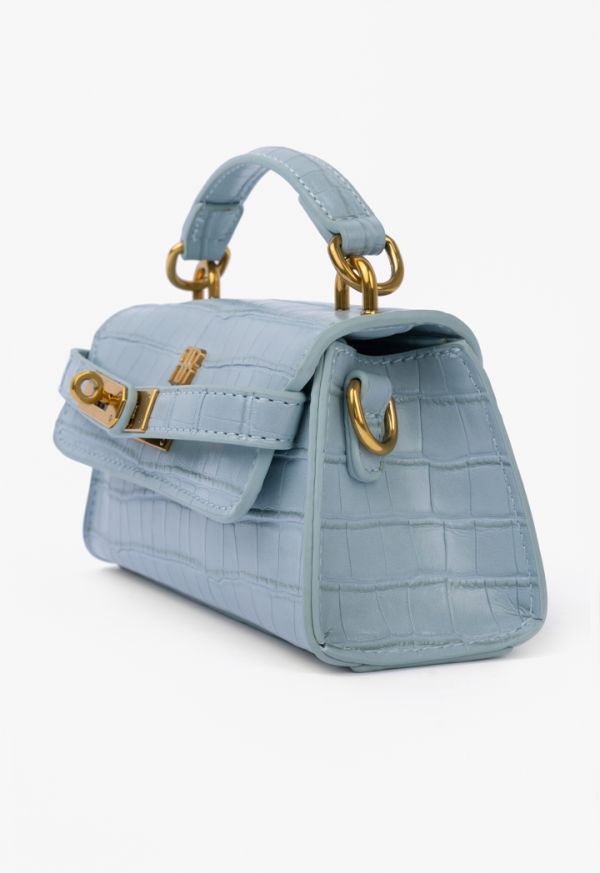 Faux crocodile leather bags top