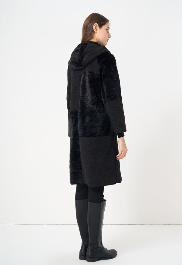 Gallery faux online shearling coat