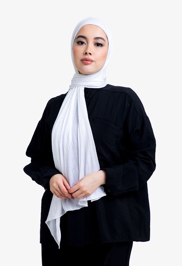 Stretchable Solid Knitted Hijab