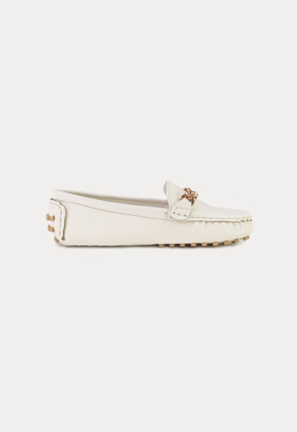 Solid Pebble Sole Loafer Shoes -Sale