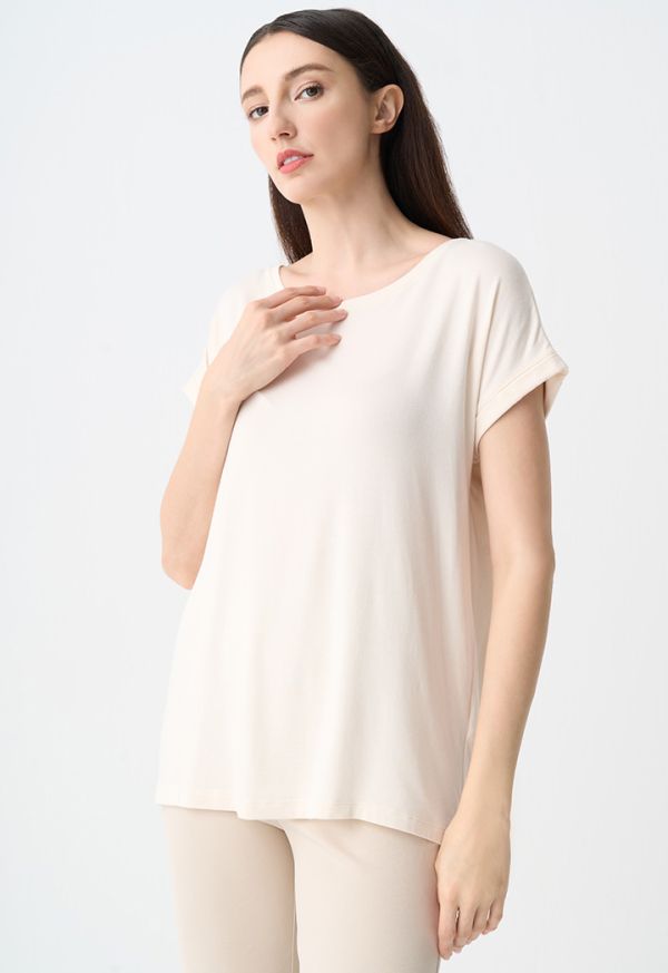 Solid Continuous Short Sleeves T-Shirt