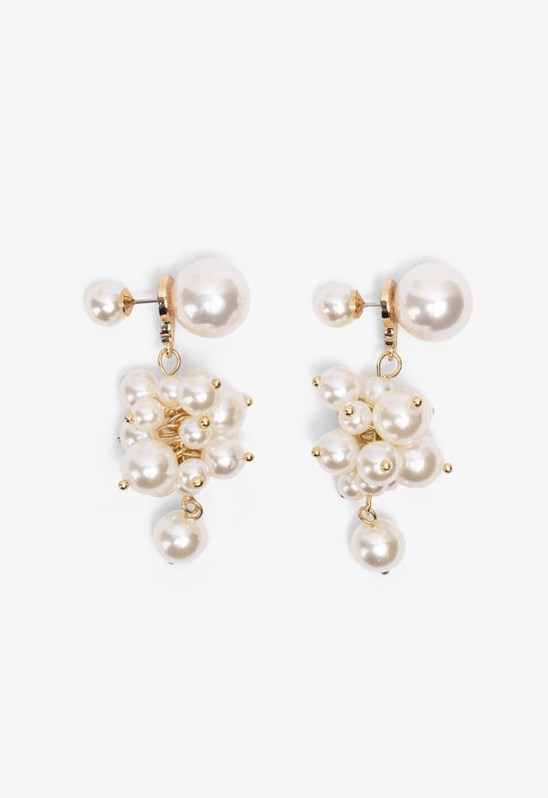 Faux Pearls Embellished Earrings