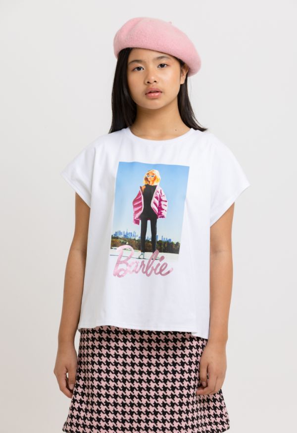 Barbie Graphic Print Sleeveless Regular Fit T-Shirt -Sale