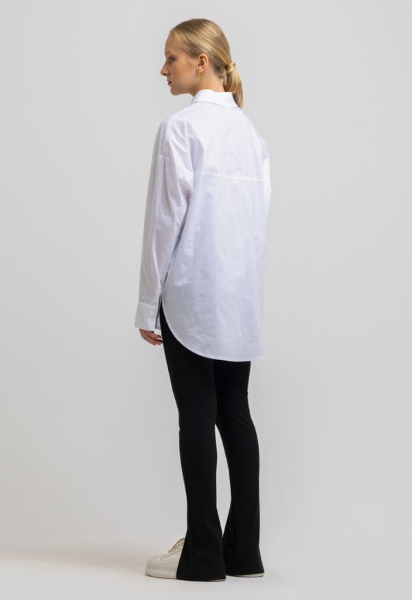 Collared Long Sleeves Concealed Full Buttons Shirt Sale