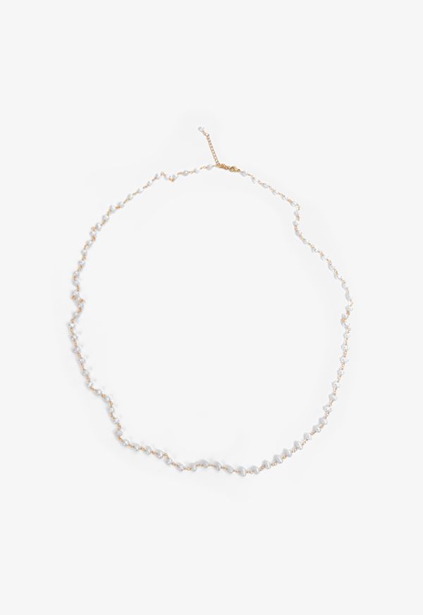 Slim Fux Pearls Embellished Necklace