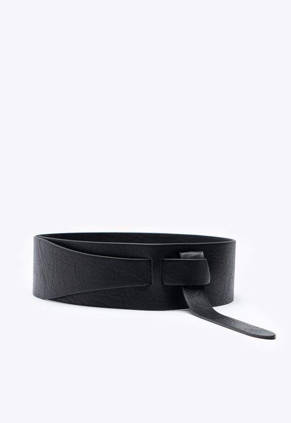 Faux Leather Pull Through Belt -Sale