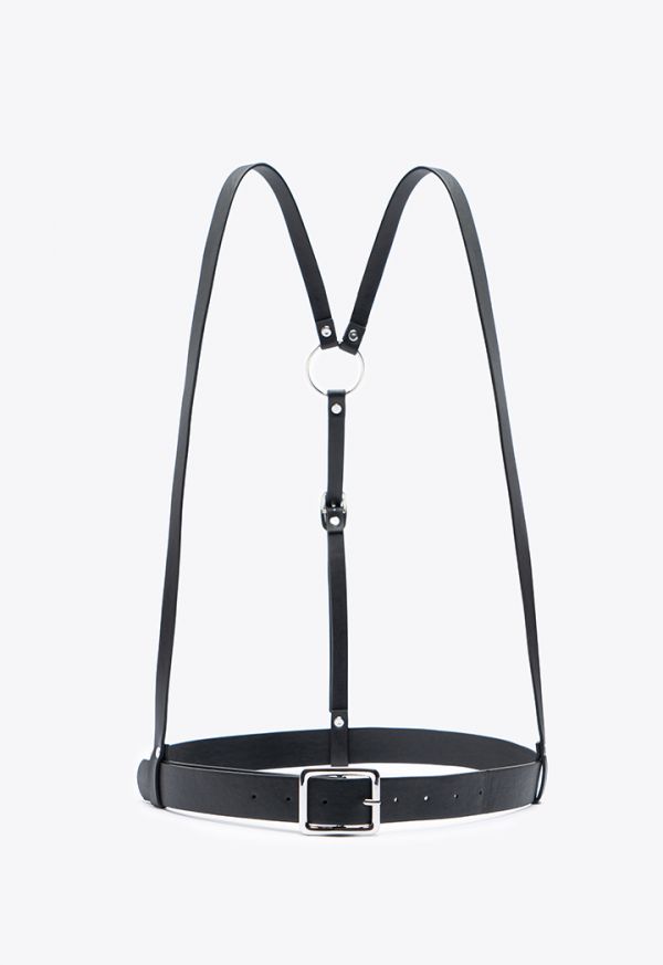 Faux Leather Body Harness Suspender Belt -Sale