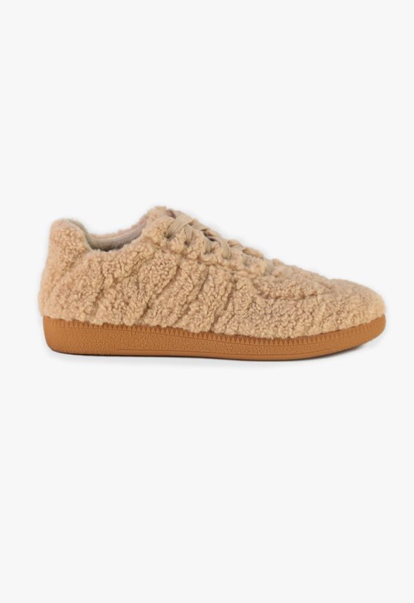 Soft Faux Shearling Sneakers -Sale