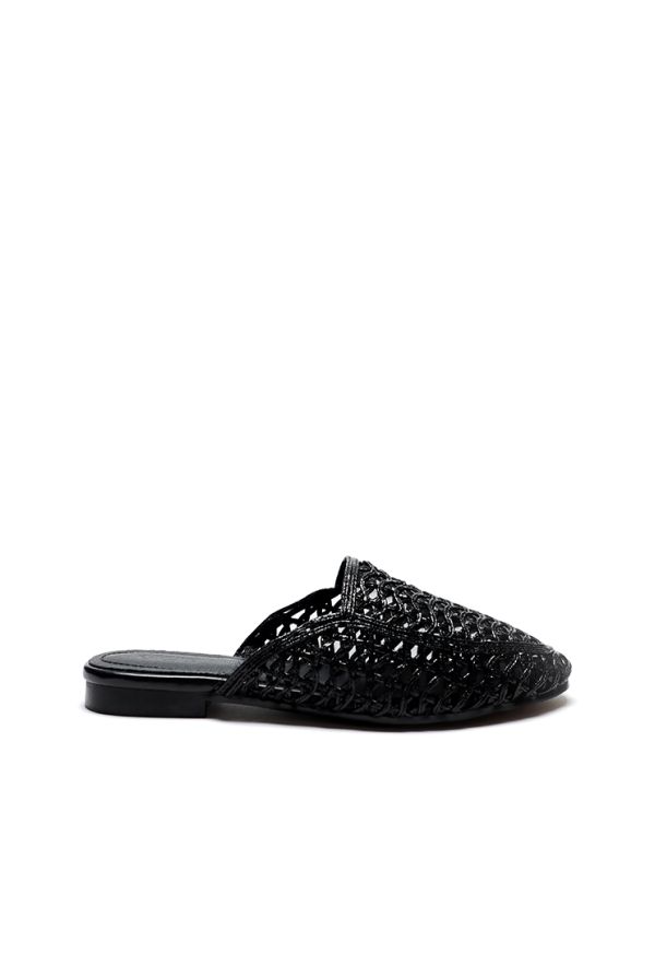 Wave Basket Weave Mules Sandals