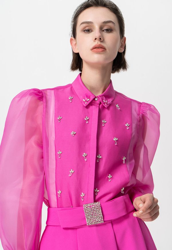 Organza shirt dress sale