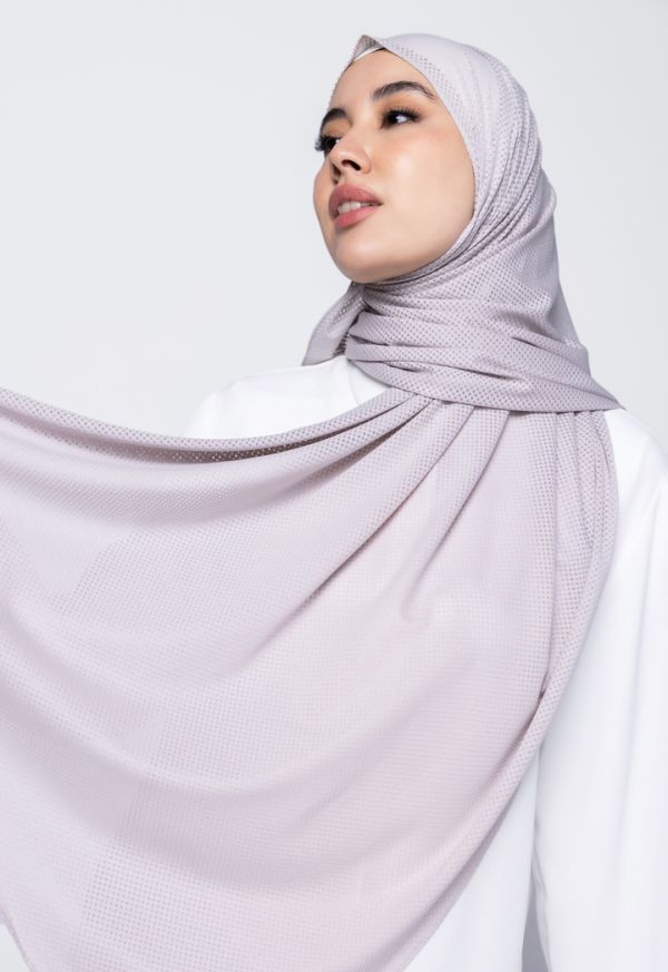 Transparent Square Pattern Hijab