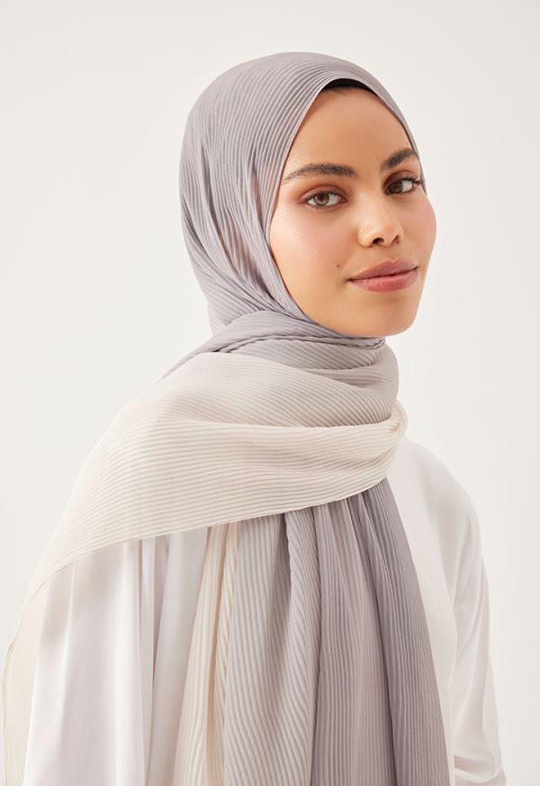 Electric Pleated Ombre Hijab