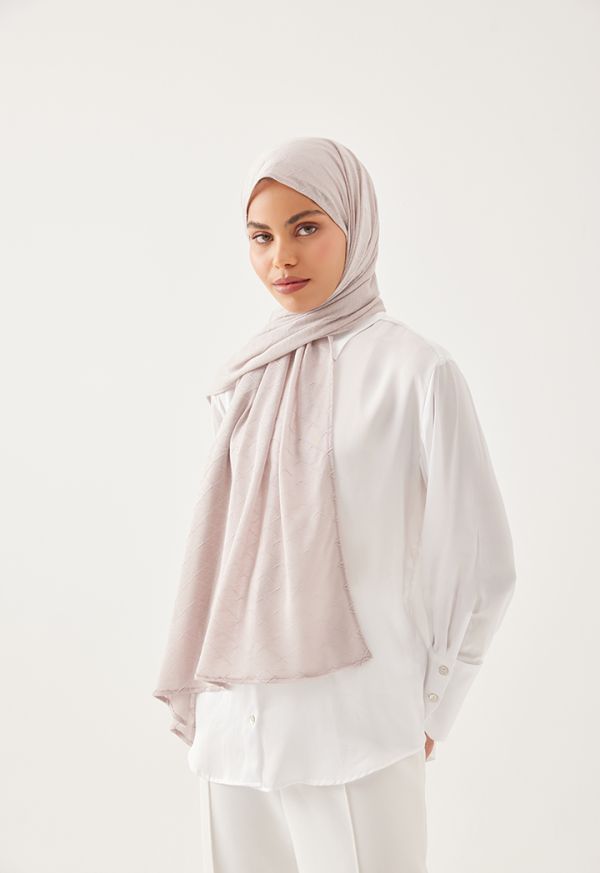 Solid Diamond Pattern Hijab