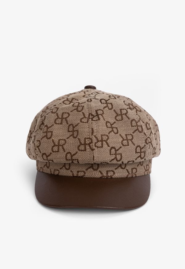 Monogram Newsboy Hat