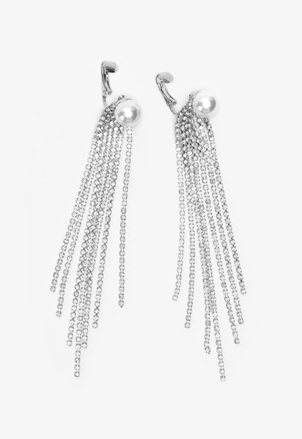 Embellished Crystal Fringes Earrings