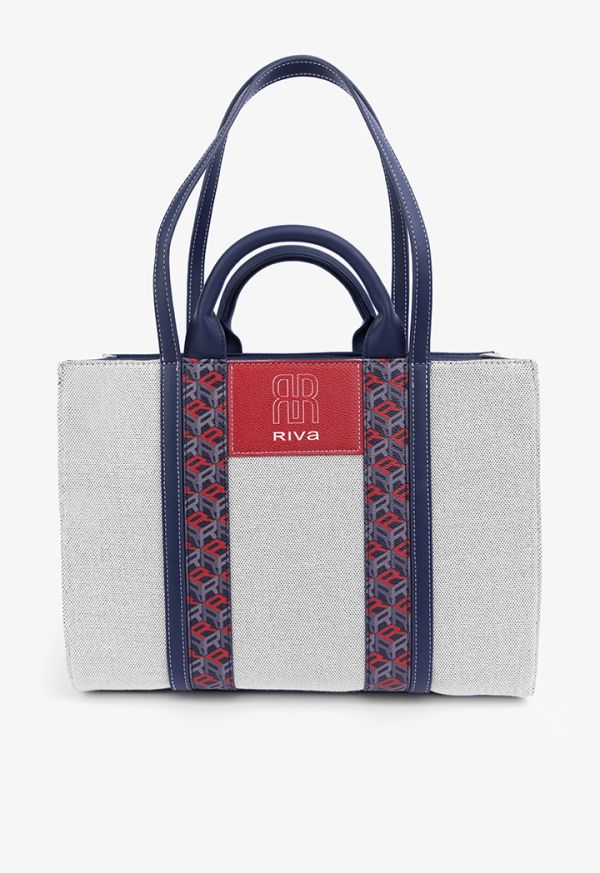 Knitted Monogram Tote Bag