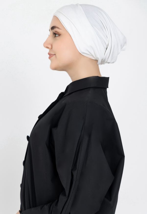 قبعة حجاب داخلية بثنيات (قمطة)
