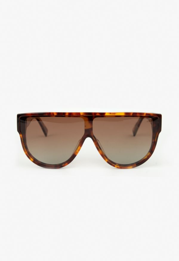 Oversize Tortoiseshell Frame Sunglasses
