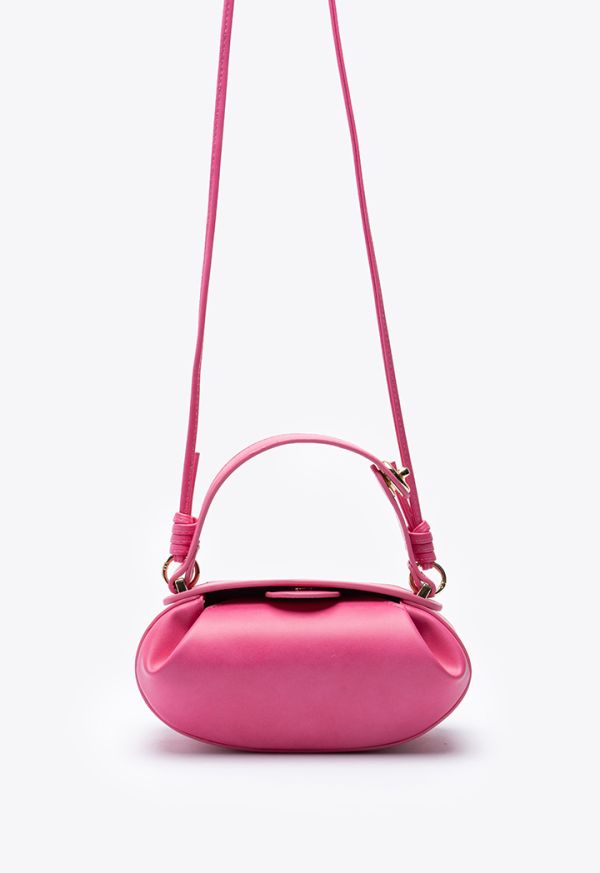 Trendy Solid Leather Hand Bag -Sale