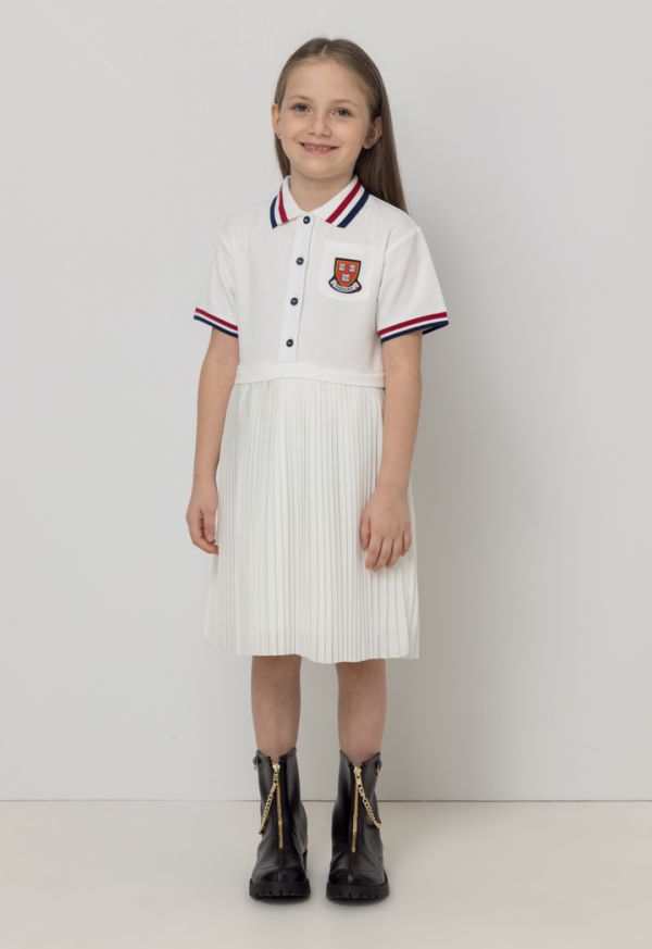 Harvard Pleated Polo Knitted Dress