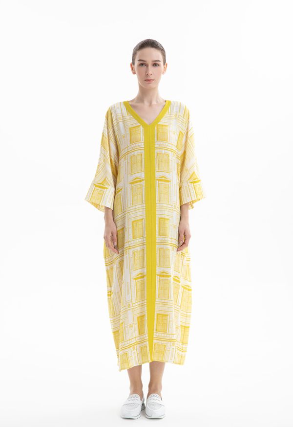 Geometric Printed Maxi Dress -Sale
