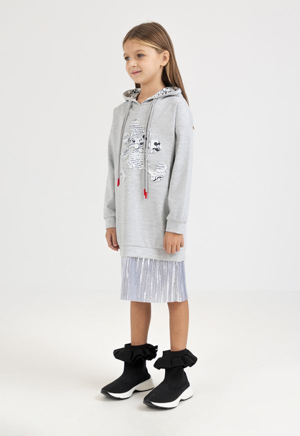 Mickey Metallic Hoodie Dress