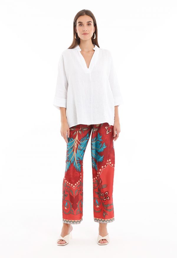 All Over Printed Patterned Trouser -Sale