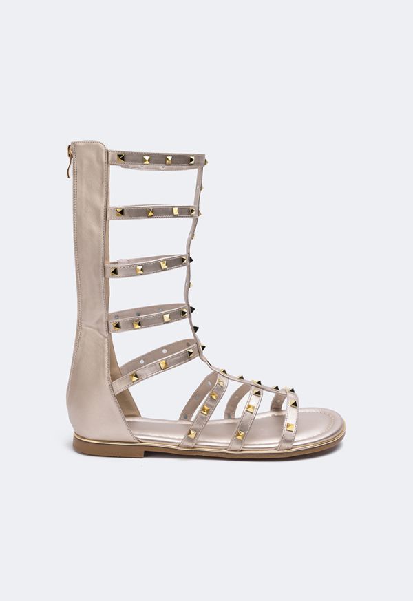 Studded Zip Up Gladiator Sandals