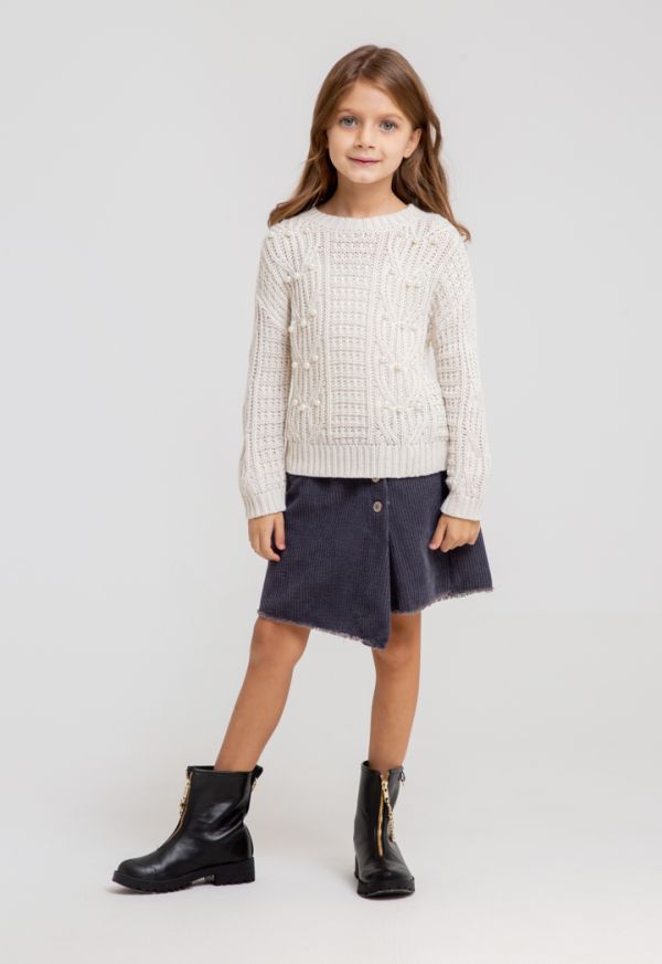 Ribbed Solid Denim Short Mini Skirt -Sale