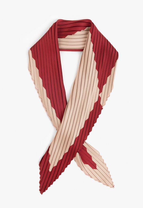 Pleated scarf cheap