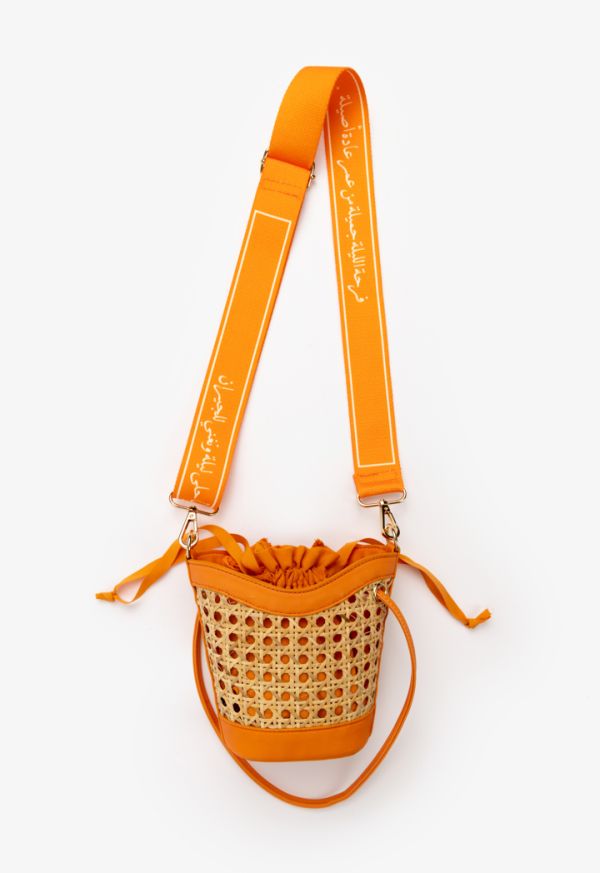 Iconic Woven Transparent Straw Bag