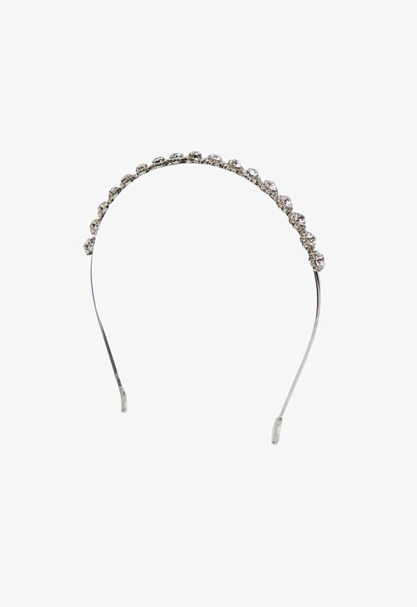 Timeless Floral Crystal Embellished Headband