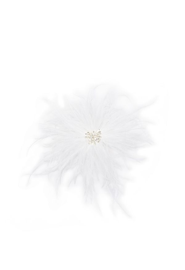 Solid Feather Crystal Stud Clip 