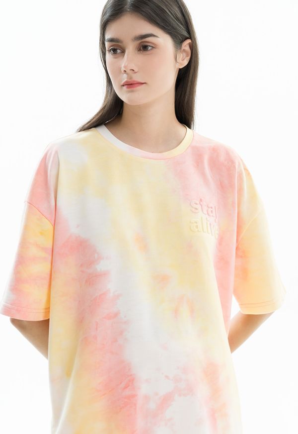 All Over Tie Dye Loose Fit T-shirt -Sale