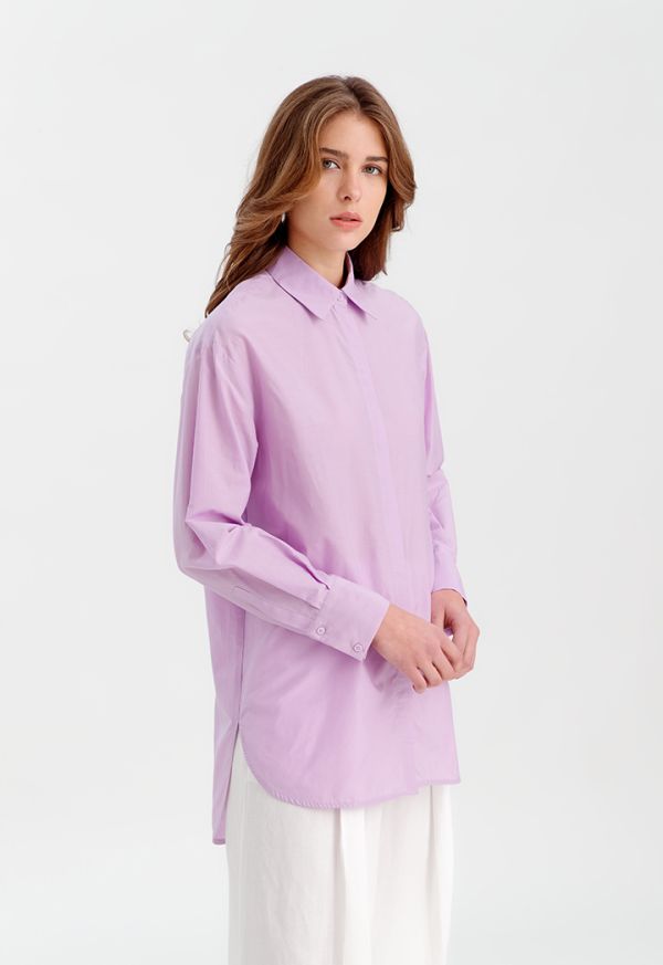 High Low Classic Solid Shirt