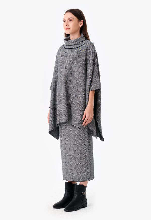 Herringbone Knitted Straight Skirt -Sale