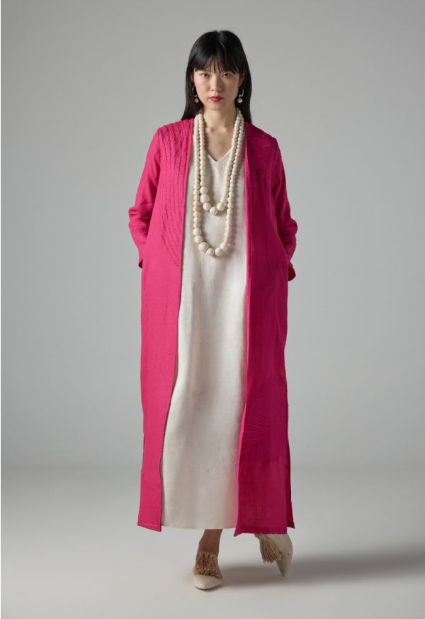 Solid Long Sleeve Maxi Abaya - Ramadan Style